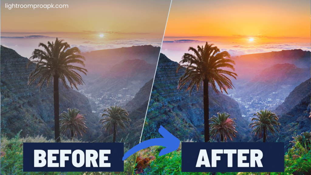 Before and After lightroom