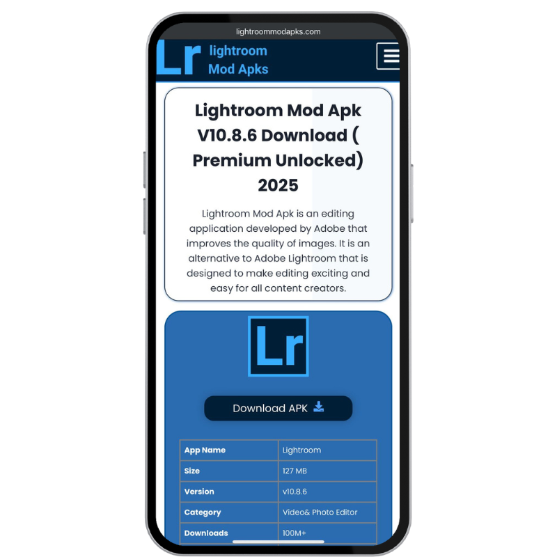 Lightroom mod apks download